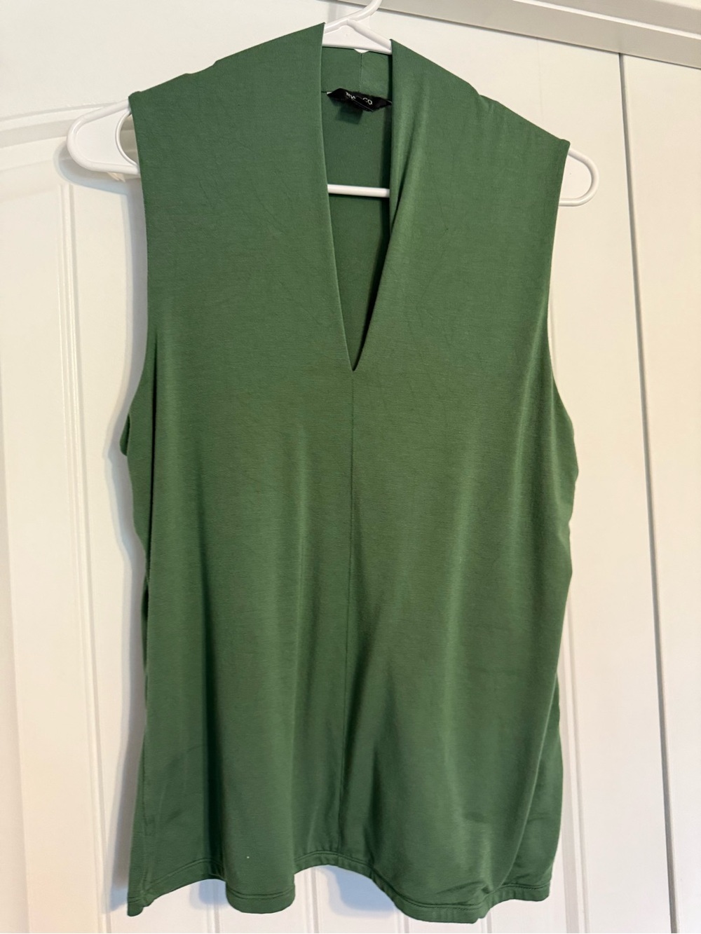 RW&CO. Olive Green Sleeveless V-Neck Tank